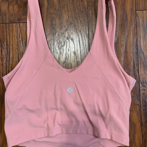 Pink Ruched lululemon align Top - Picture 2 of 3